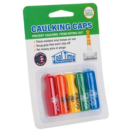 Tool Time Tool Time Manufacturing Assorted Vinyl Reusable Caulking Caps 5 pk TTCC5MULTI